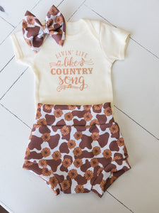 Country Song Baby Girl Outfit