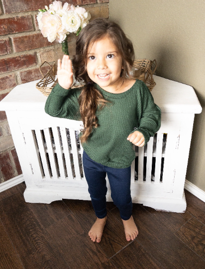 Little Girl Fall Slouchy Sweater Options