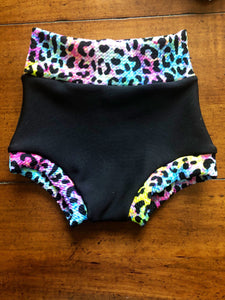 Lisa Frank Themed Neon Leopard Bummies