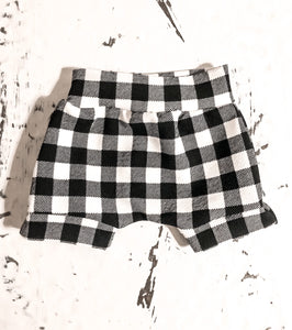 Buffalo Plaid Checkered Boy Slacker Shorts
