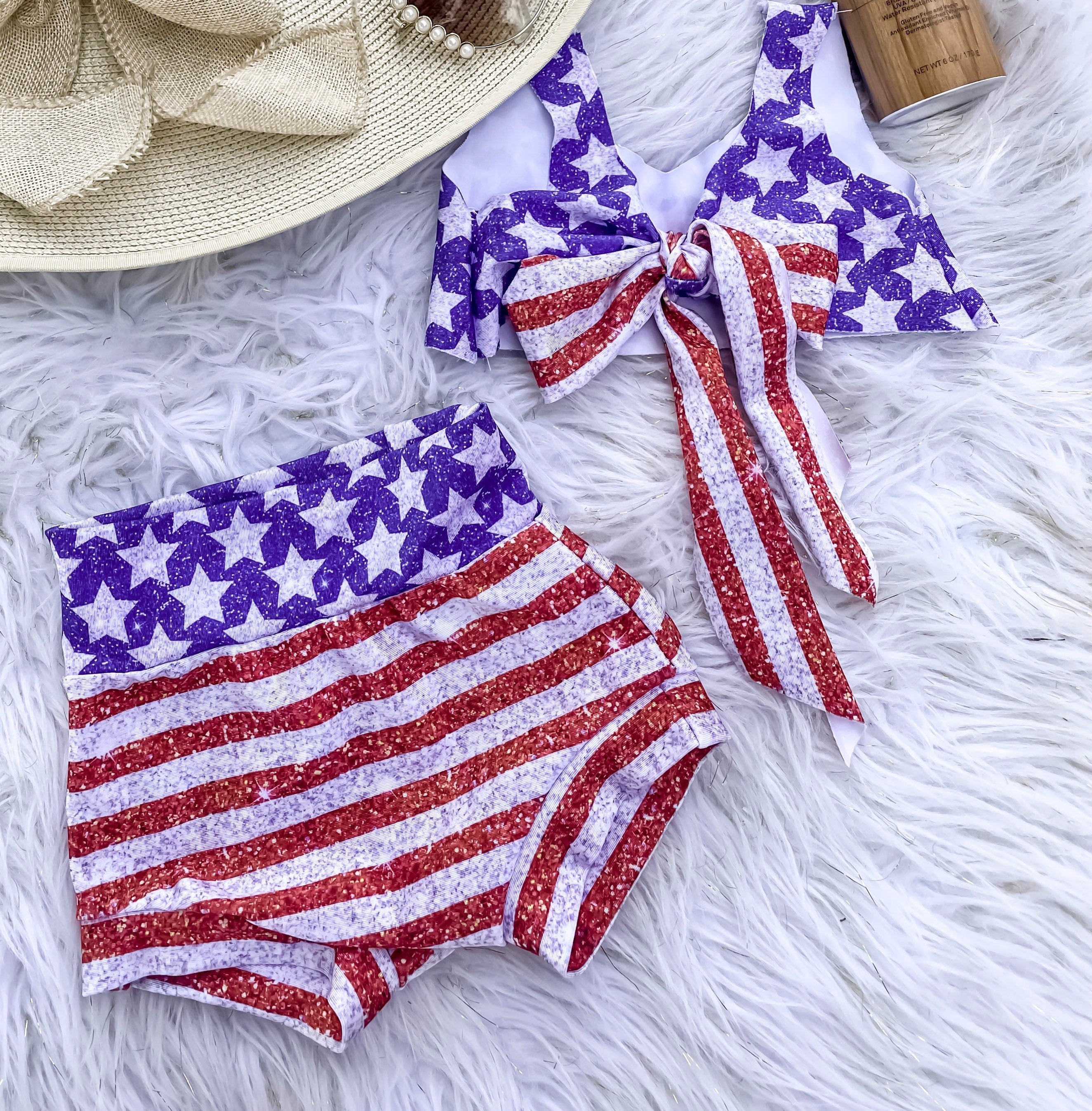 American Girl Glitter Baby Swimsuit