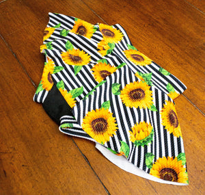 Sunflower Skirted Bloomer Baby Bummy Set