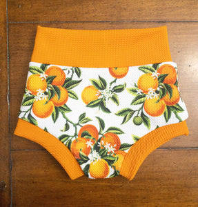 Summer Oranges Baby Bummie Set