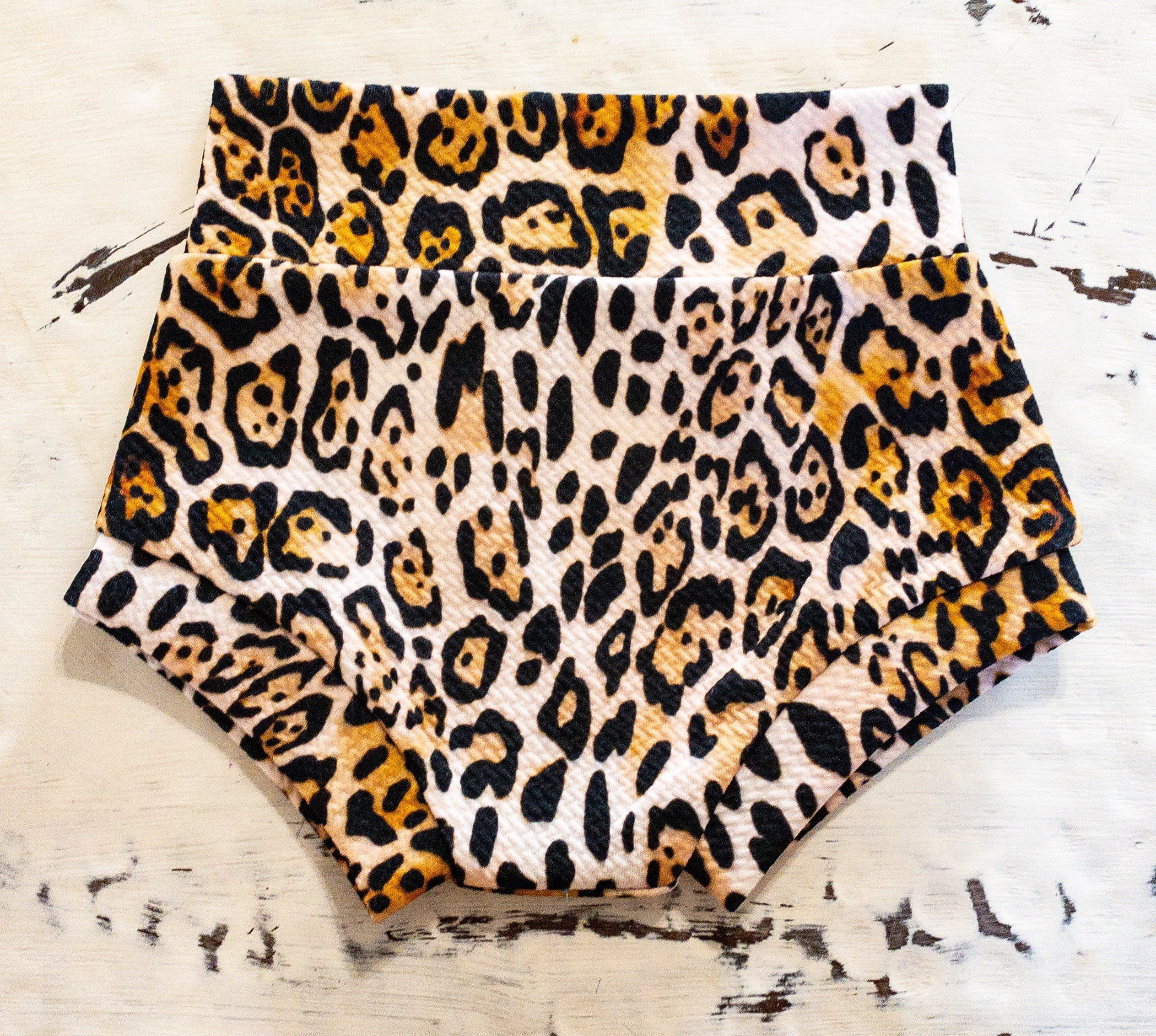 Leopard Print Cheetah Bummie with Fringe or No Fringe