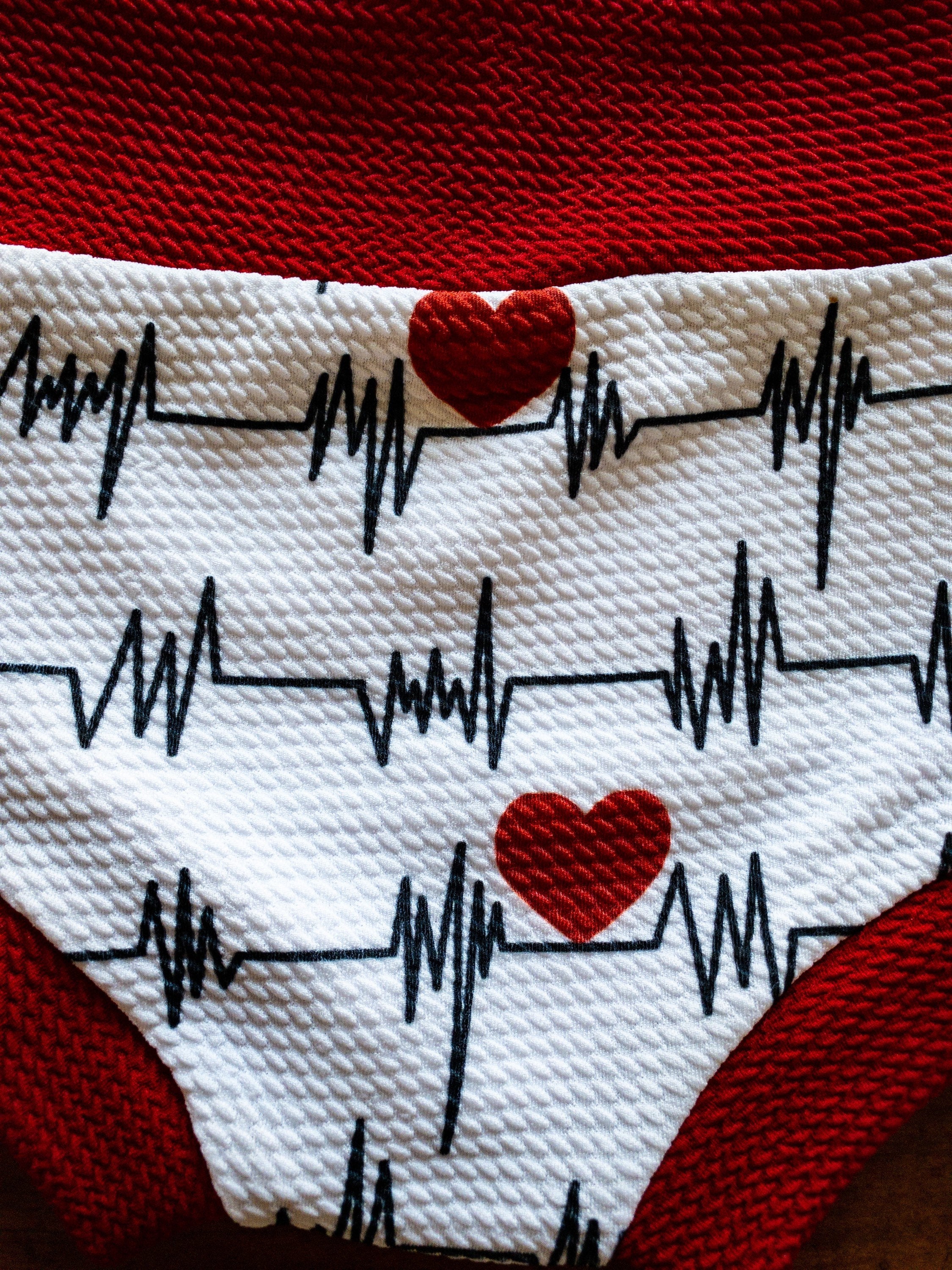 EKG Heart Melting Baby Bummies