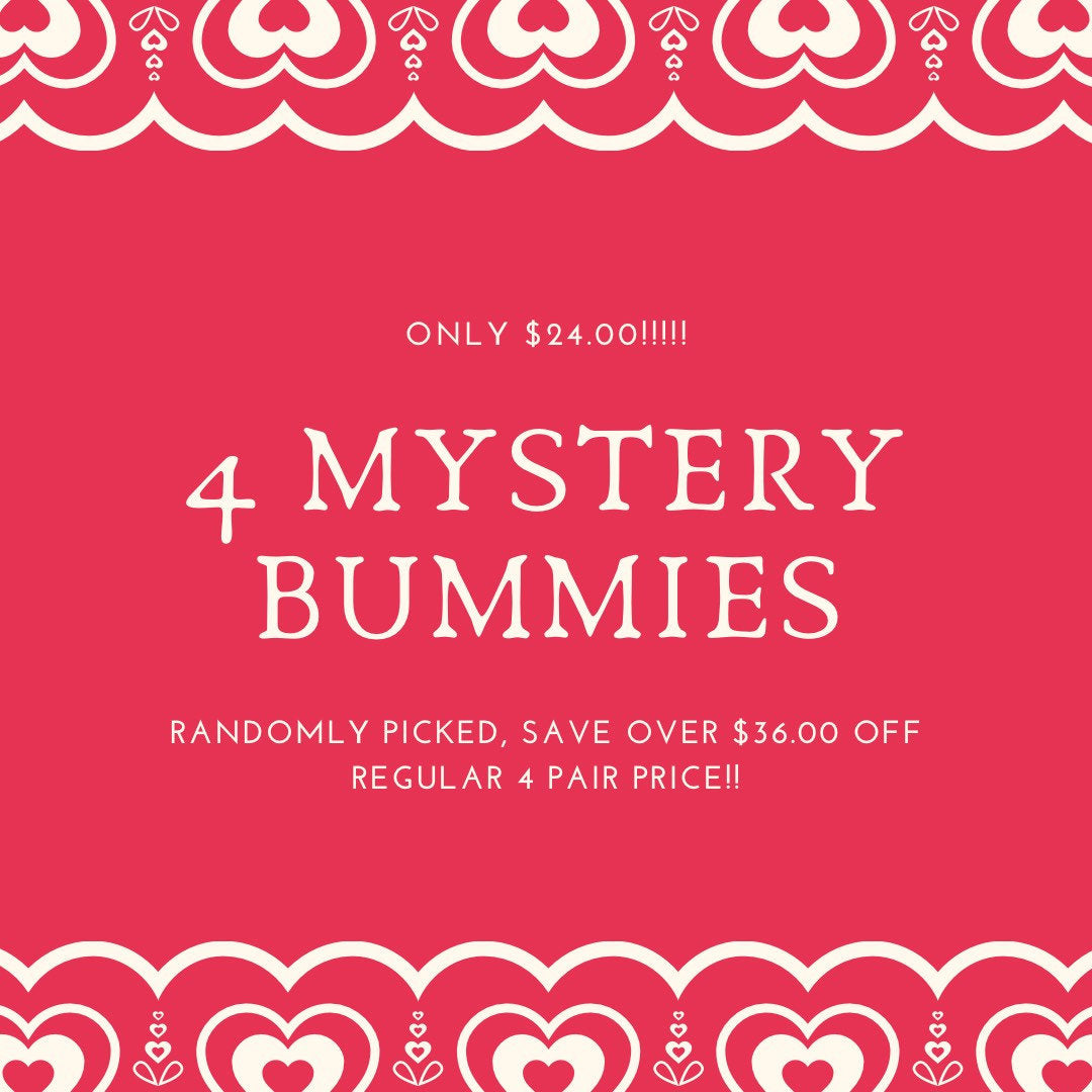 4 Pack of Mystery Bummies for 24 dollars