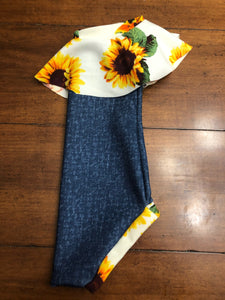 Sunflower Ruffle BlueJean Look Bodysuit