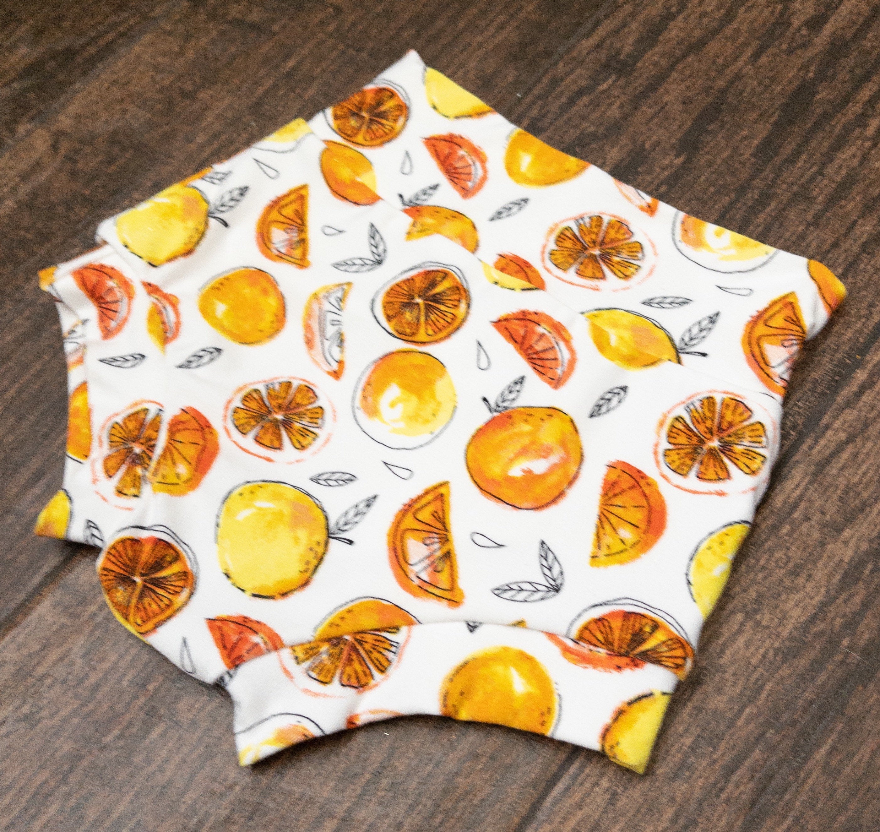 Orange Slice Baby Girl Bummies