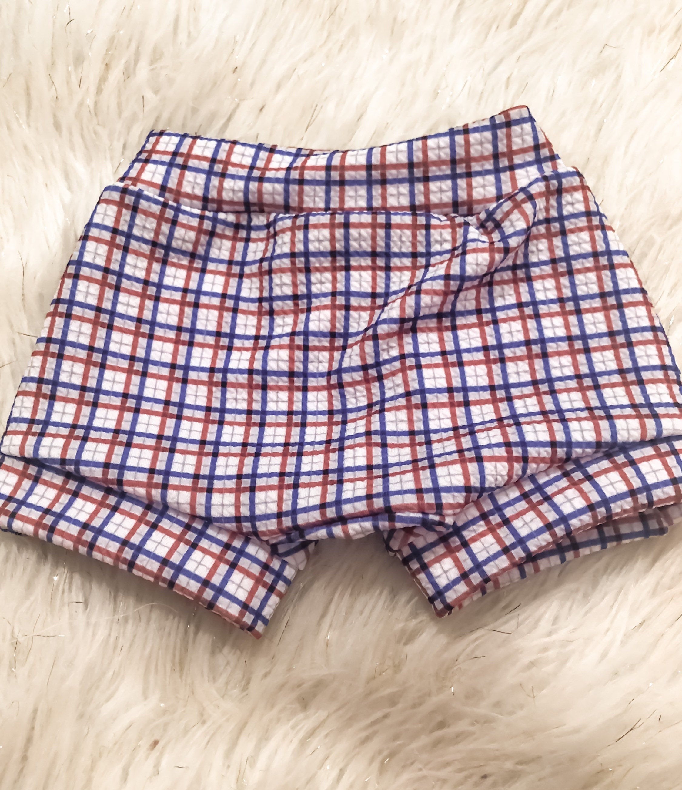 Red, White and Blue American Boy Slacker Shorts